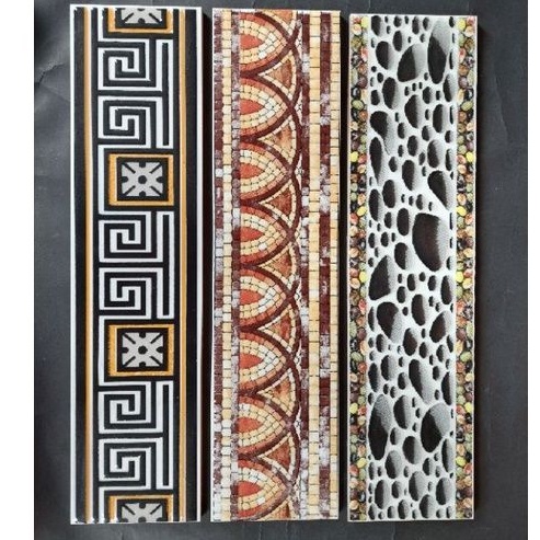 List keramik dinding motif uk 10x40cm