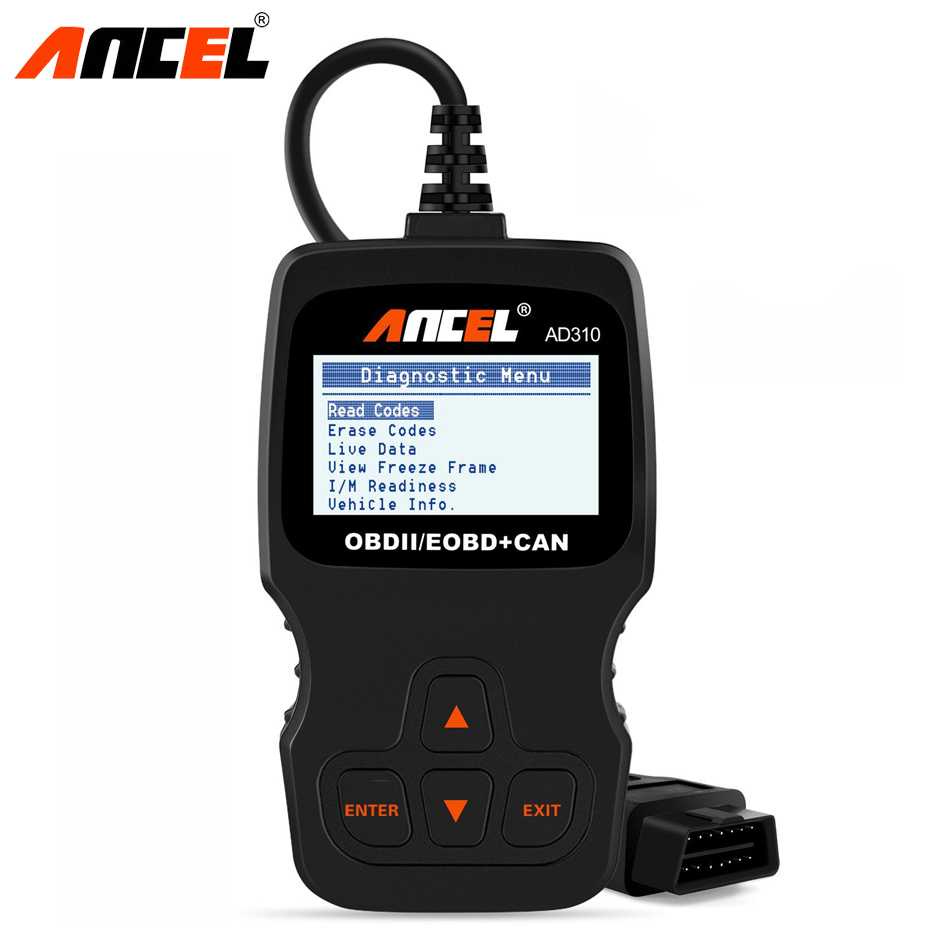 Ancel AD310 OBD2 Automotive Car Diagnostic Scanner-Hitam