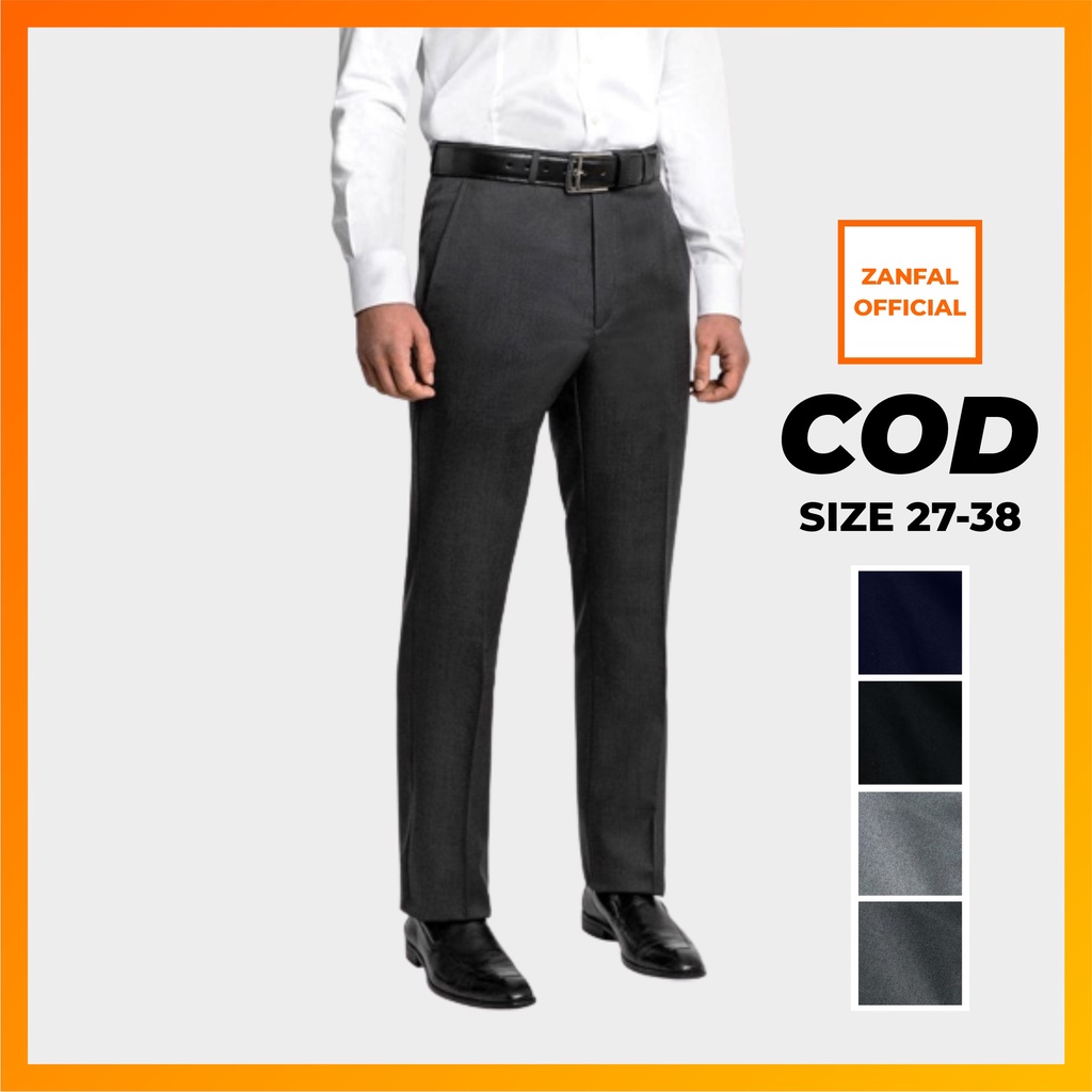 Celana Kantor Slimfit Celana Kasual Pria Celana Panjang Pria Size 27 Sampai 38