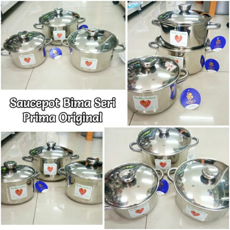 Bima Original Saucepot/Panci Stainless Steel Series Bima Prima