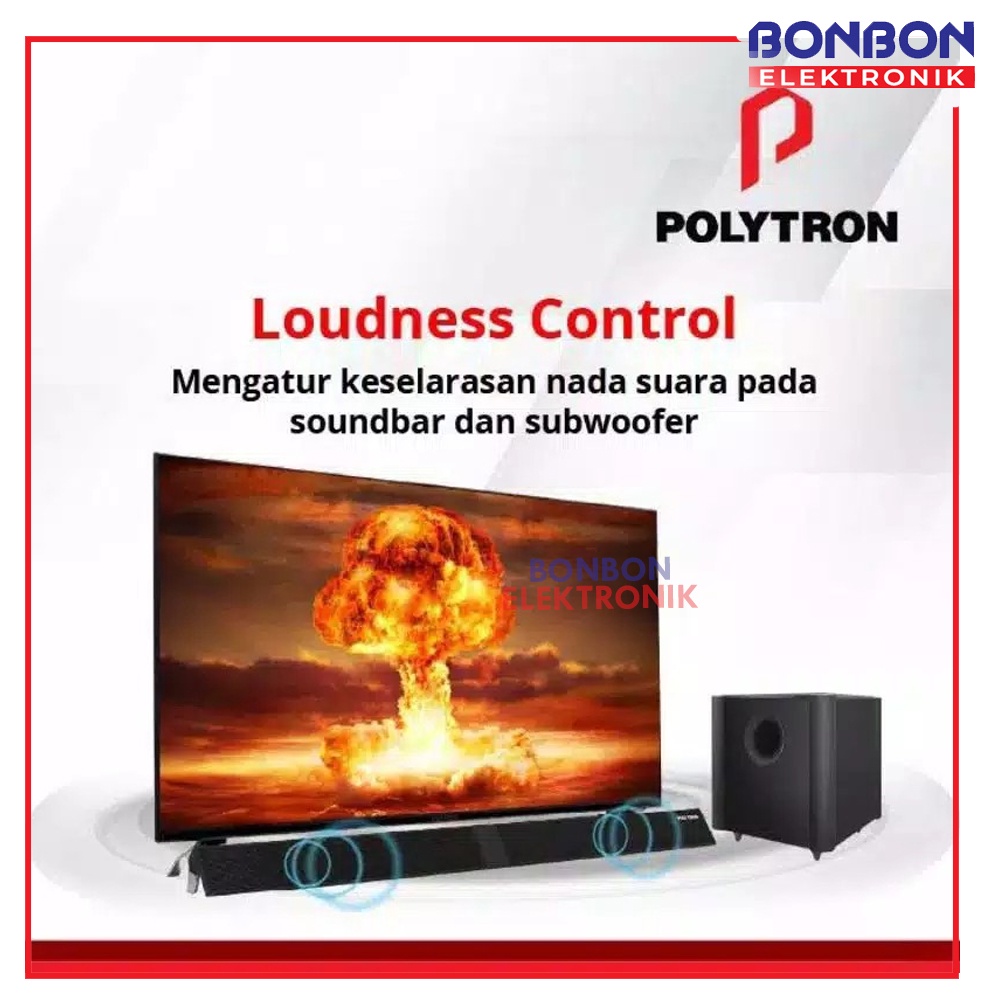 Polytron LED Digital TV 40 Inch PLD 40BV8958 CINEMAX SOUNDBAR DVB-T2