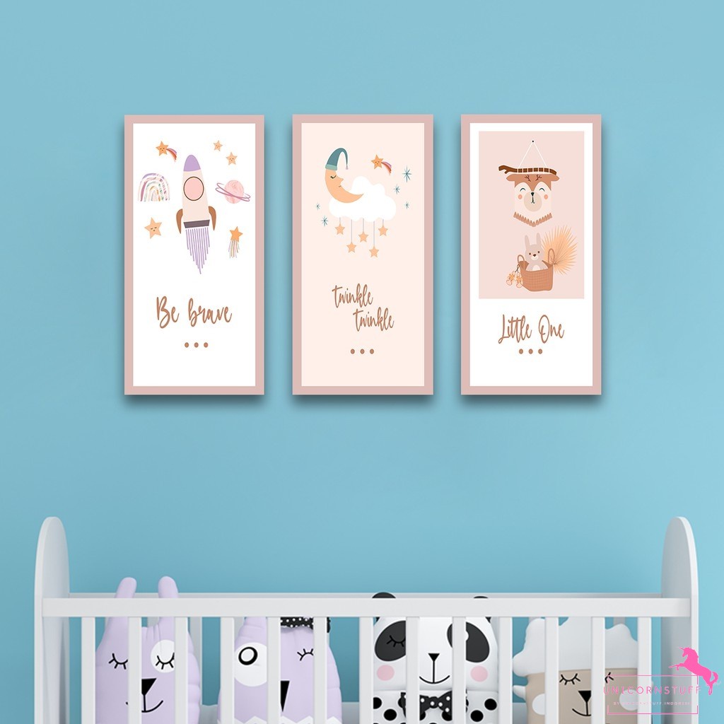 Gantungan Hiasan Kamar Anak Hiasan Dinding Dekorasi Poster Kayu Perempuan Laki Laki