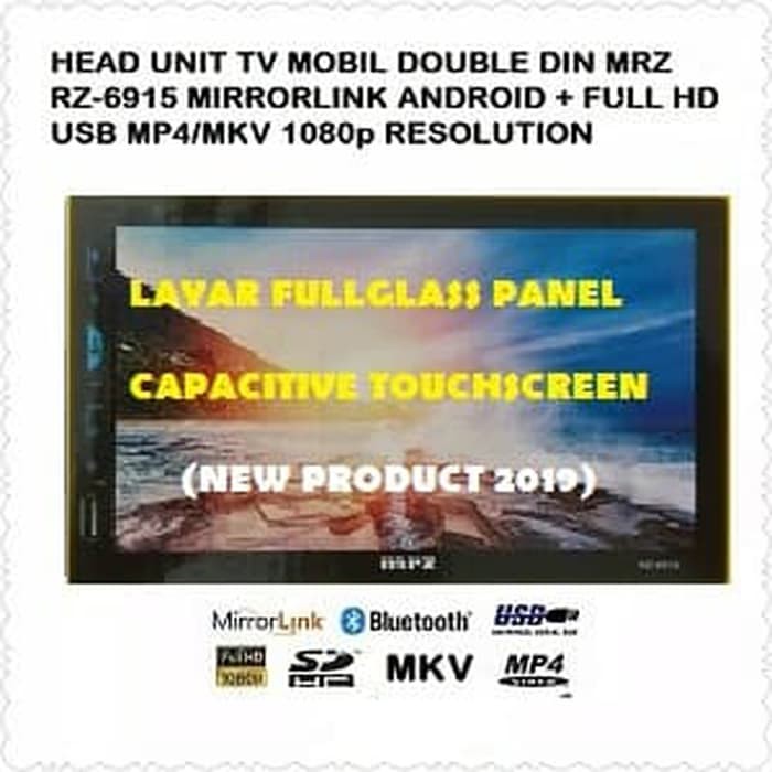 TERGREGET !! TV MOBIL DOUBLE DIN MRZ RZ-6915S (LAYAR LED 7" & 100% PRODUK BARU) TR02