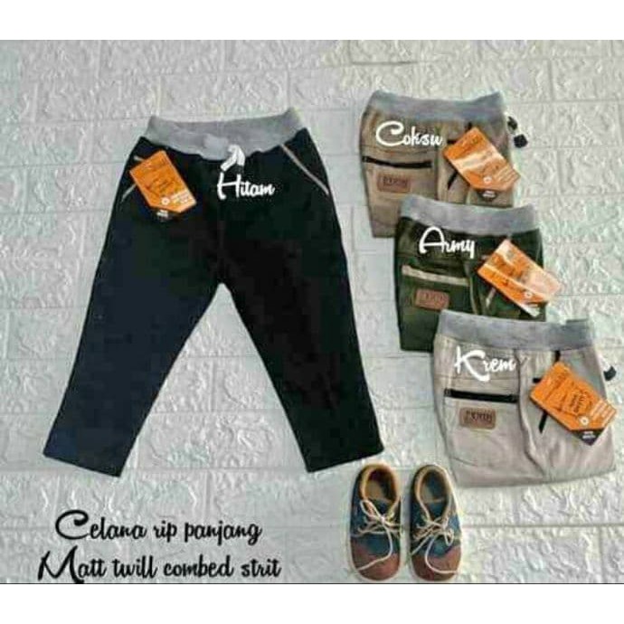 CELANA ANAK CHINO PANJANG BAHAN KATUN TWILL MELAR/NGARET