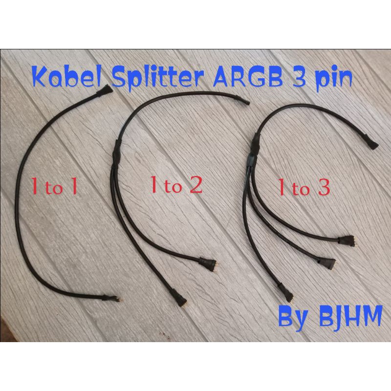 Kabel splitter ARGB 3 pin (30cm)