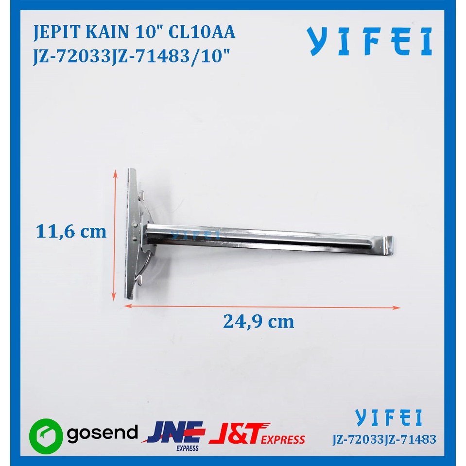 PENJEPIT KAIN BAHAN/JEPIT KAIN 10&quot; CL10AA YIFEI-72033JZ-71483/10&quot;