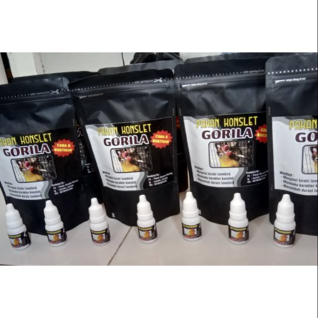 Pakan Konslet Gorila + Vit Penunjang Konslet