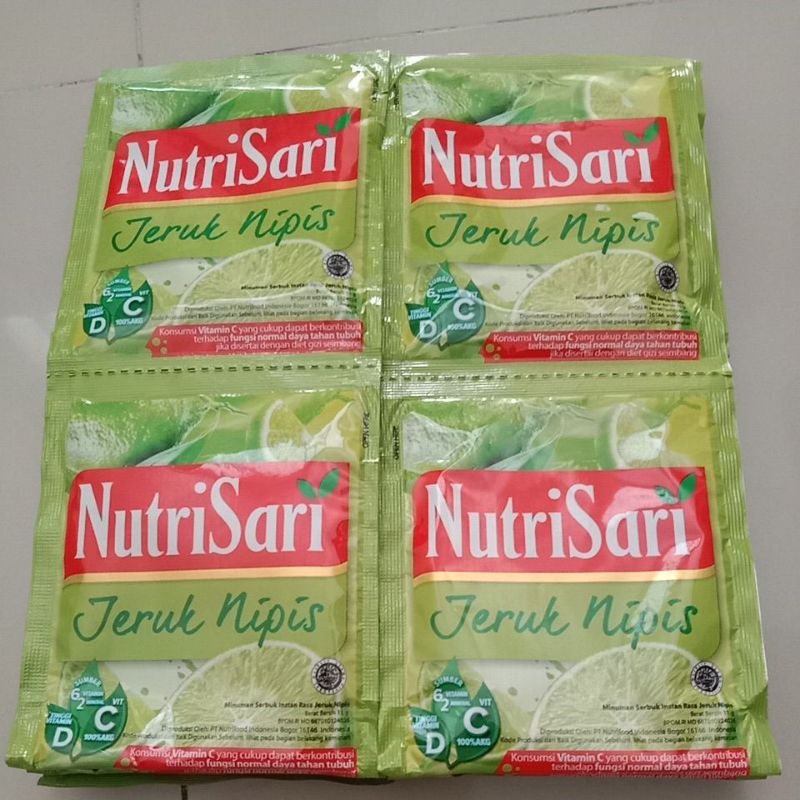 

Nutrisari jeruk nipis 1 renceng isi 10