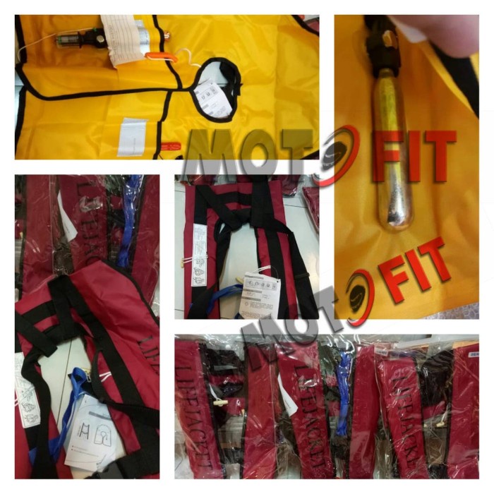 BAROKAH GAMIS PELAMPUNG GAS CO2 alat safety pesawat inflatable LIFE JACKET AUTOMATIC