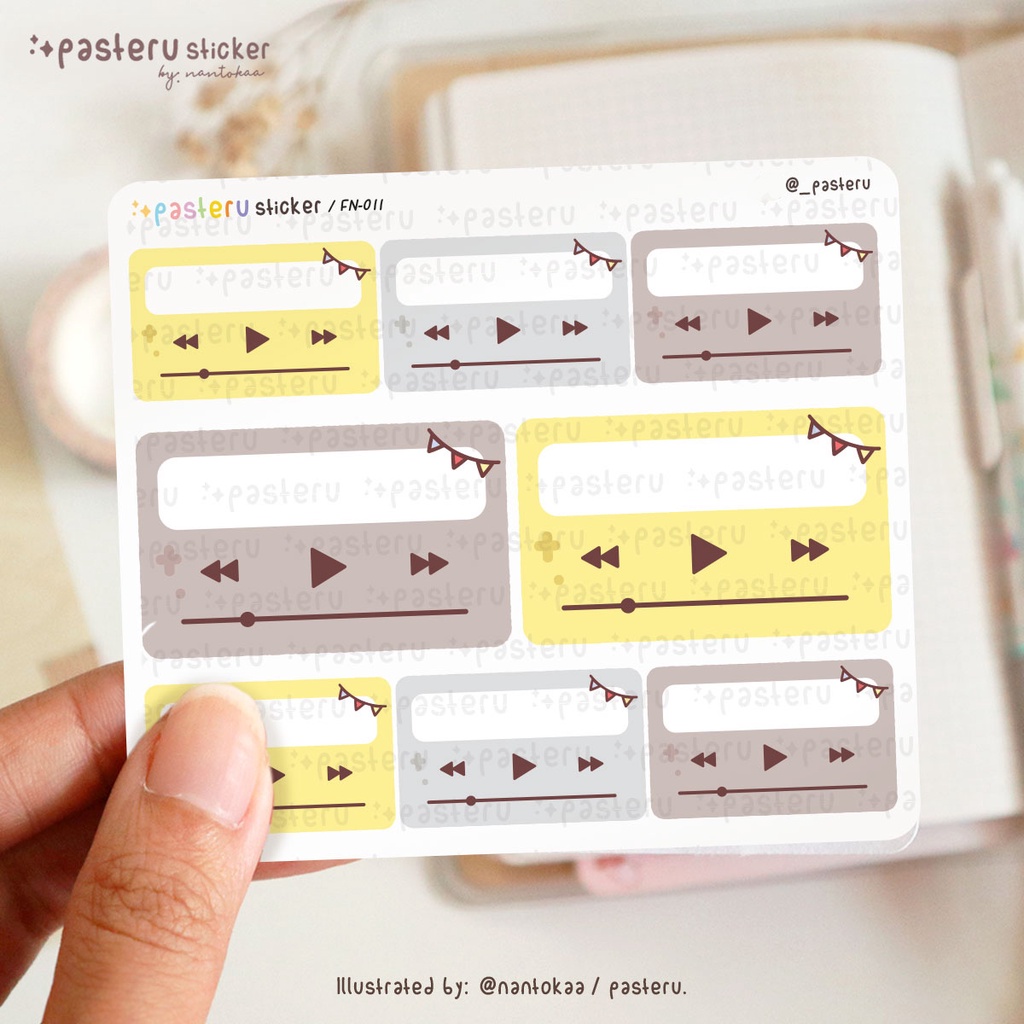 

Writable Now Playing Music | Pasteru Planner Journal Sticker