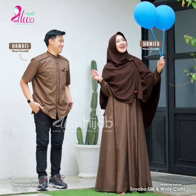 Couple Set HANAFI dan HANIFA ORI by Alwa Hijab (Diskon 50rb)