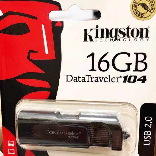 Kingston USB Flashdisk 16GG Data Traveler DT104 USB 2.0 Original