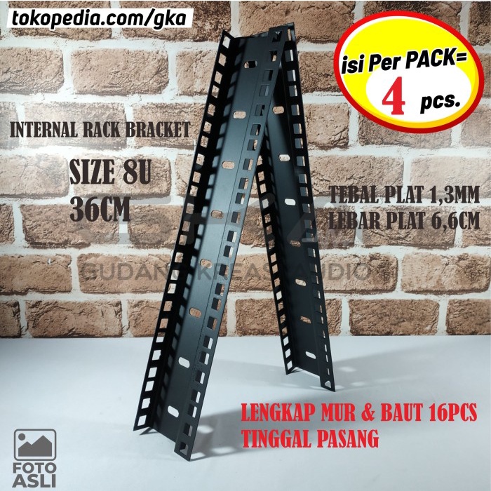 Rack Audio 8U List Hardcase Box Hardcase Rak sound System Bracket