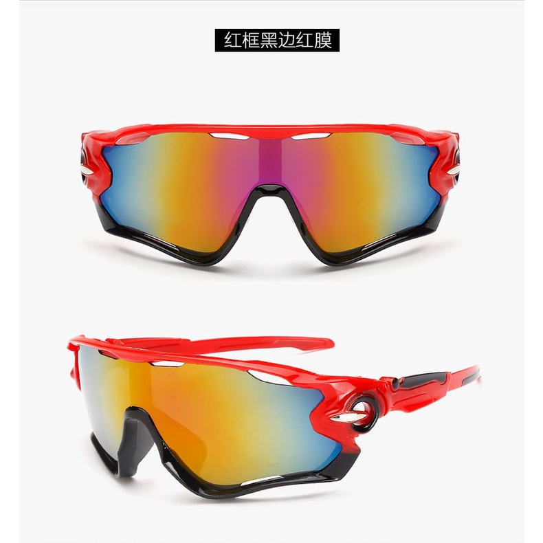 (YUZHU) COD FLASH SALE Pria Wanita Polarized Cycling Sunglasses MTB Sepeda Kacamata Olahraga Sepeda Dasaral Cermin Mata Hitam