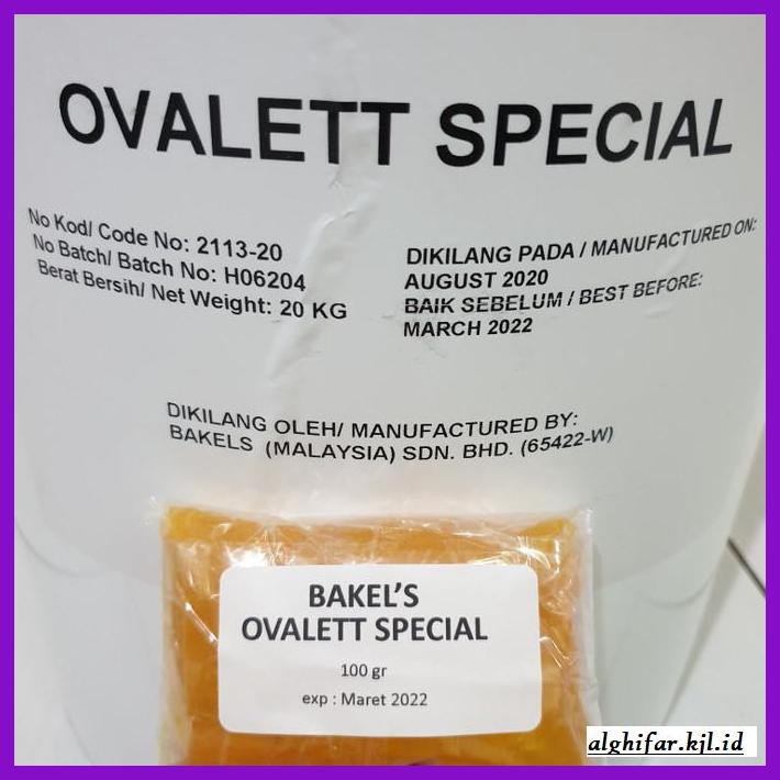 

Redwop-Gnikab- Repack Bakel'S Ovalett / Ovalet Special 100 Gram Pengembang Kue -Hallall.