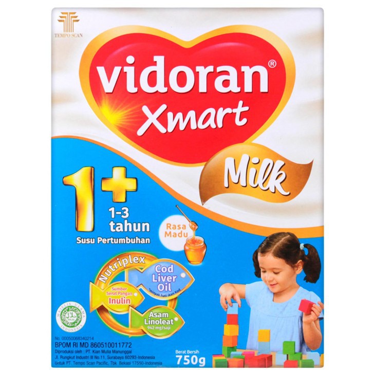 SUSU VIDORAN 1+ MADU,VANILA 725gr--&gt; 700gr