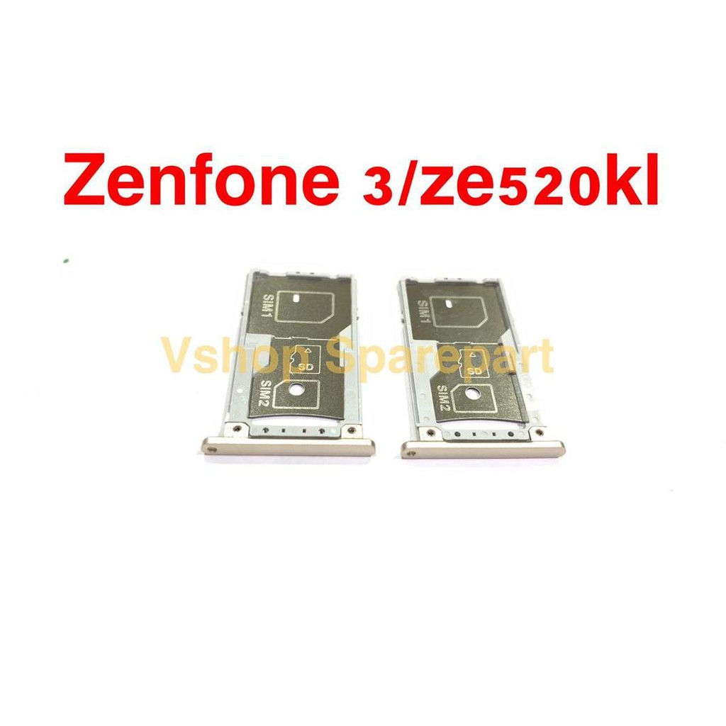 Tempat Dudukan Simcard Simtray Sim Tray Card Lock Asus Zenfone 3 5.2 inch ZE520KL