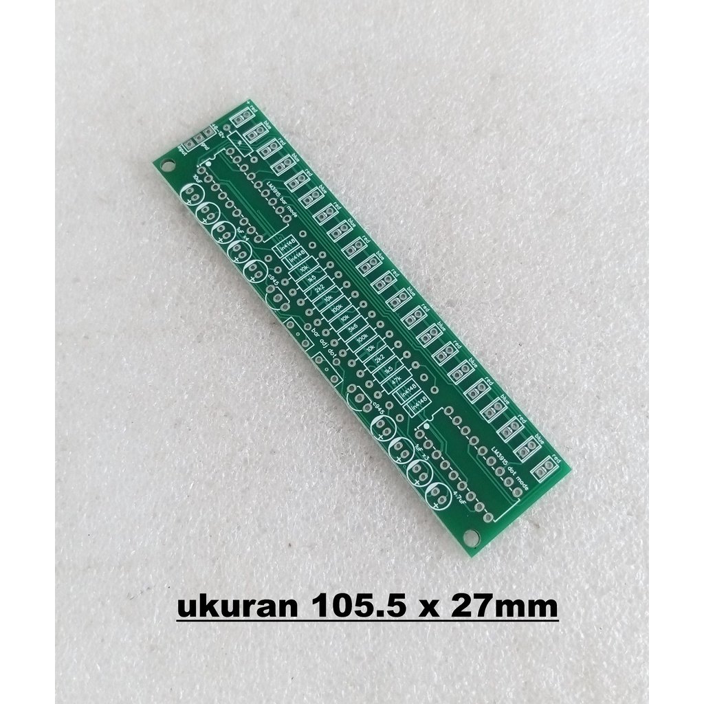 PCB Mono VU Meter LM3915 Dot &amp; Bar Audio Analizer