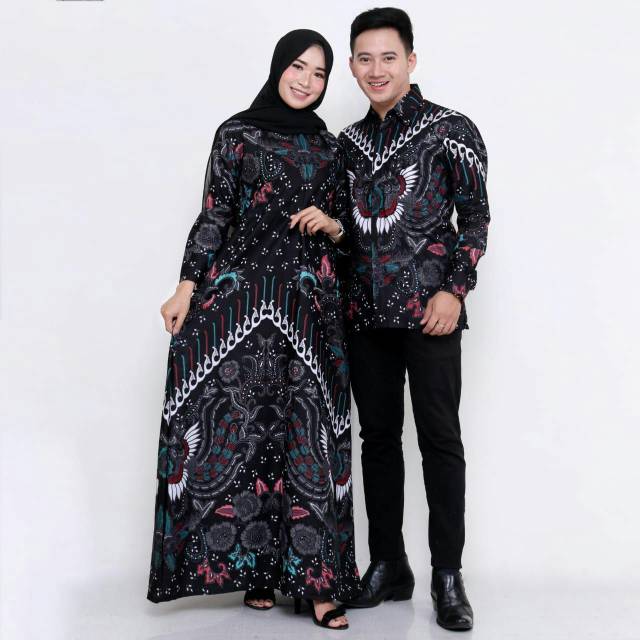 Adt AB Batik Couple Gamis  Batik Dress Busui Baju  Muslim 