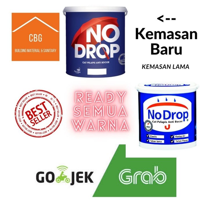 NO DROP WATERPROOFING 20 KG. KODE ASLI PABRIK, BKN TULISAN TANGAN. READY MIX ORIGINAL PABRIK!