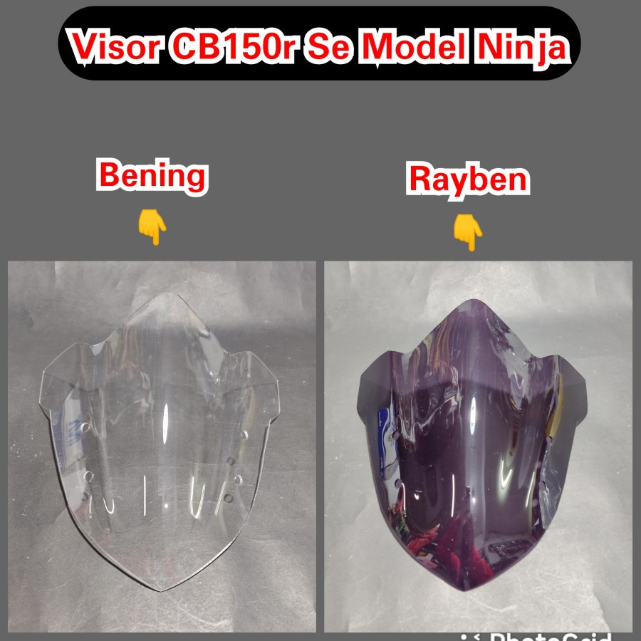 Visor new cbr150r se lubang 4 model ninja r lancip