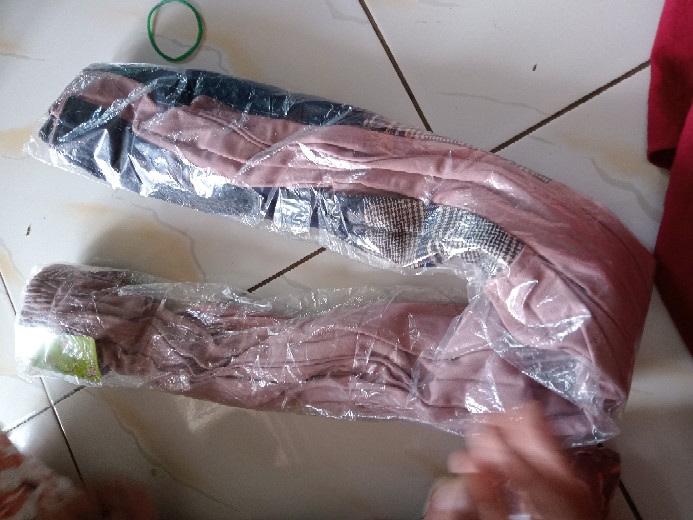 V8116 - Rok Plisket Wanita Pleats Skirt Kombinasi Warna Two Tone