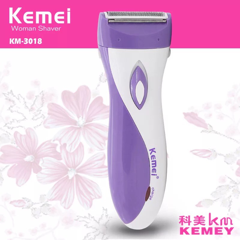 COD Alat Cukur Bulu Kemei KM-3018 Lady Shaver Woman Cukuran Wanita KM-3018