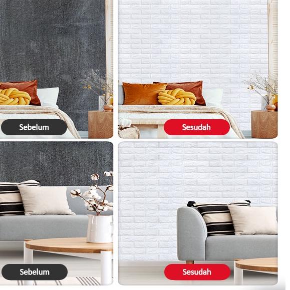 ✭ Wallpaper Dinding 3D Speeds Tebal 5mm stiker tahan air busa Wallpaper Dinding Kamar Tidur 205-11 ✺