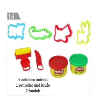 Fundoh 28147 Container Animals Mainan Edukasi Cetakan Lilin