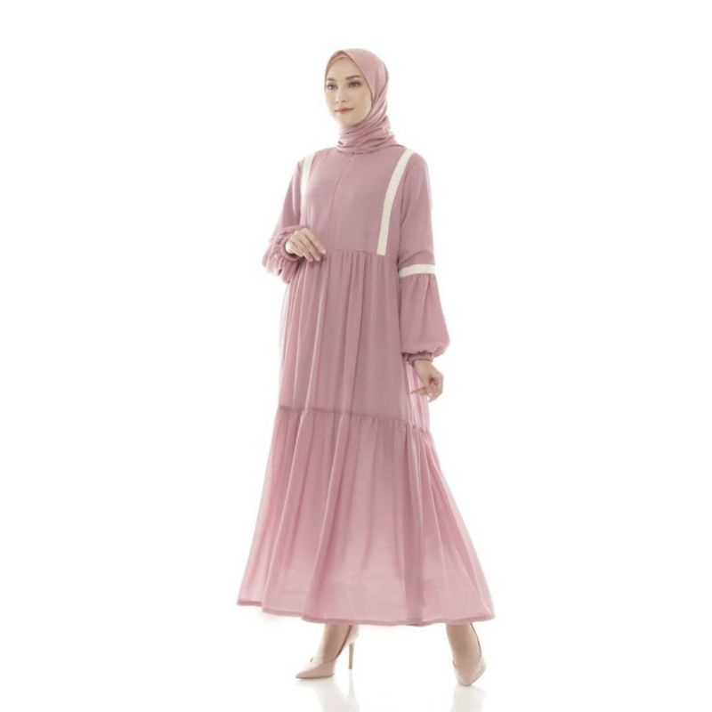 Gamis ceruty premium wanita dewasa -gamis dress ceruty muslimah syar'i -gamis kondangan mewah model 