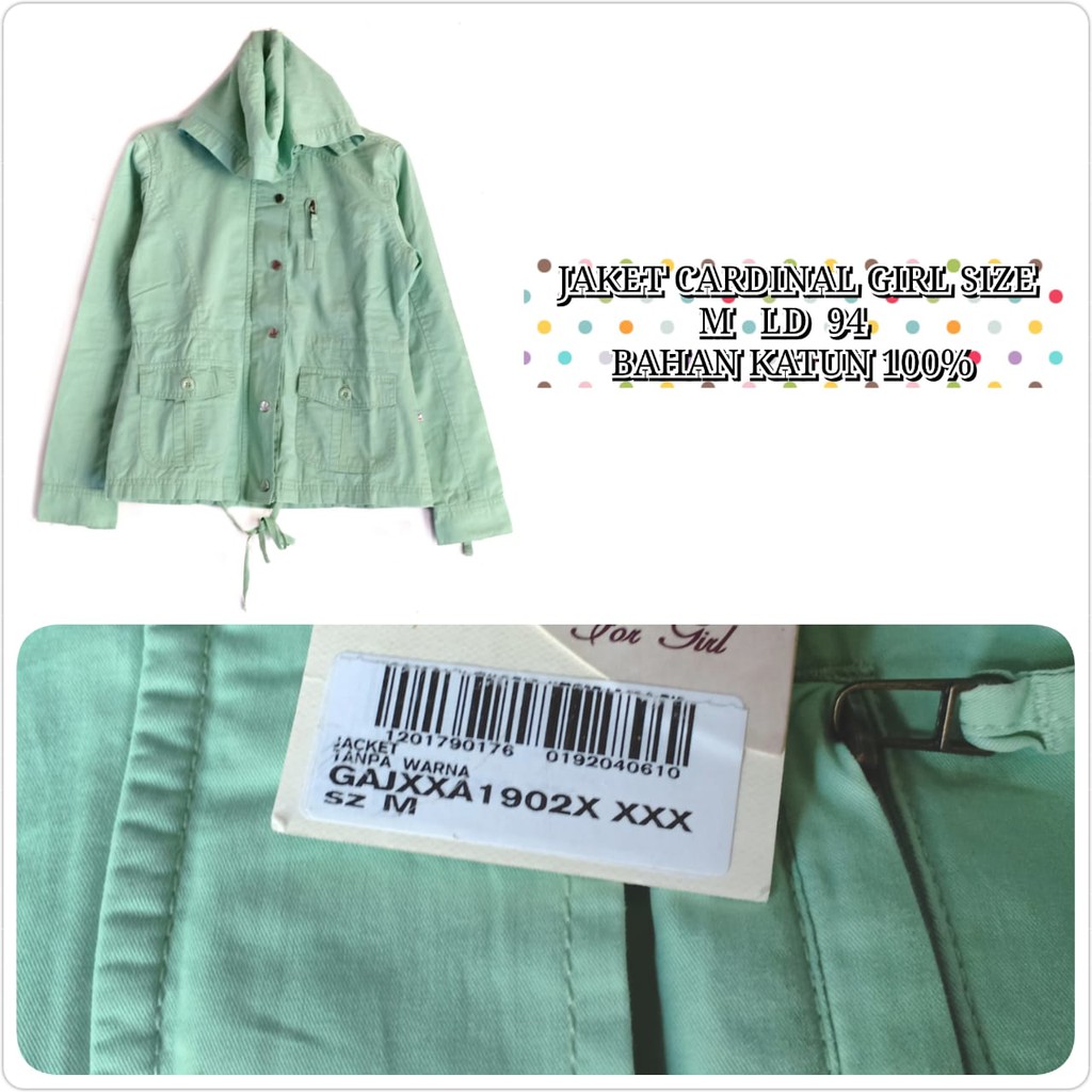 JAKET WANITA CARDINAL BAHAN KATUN 100%