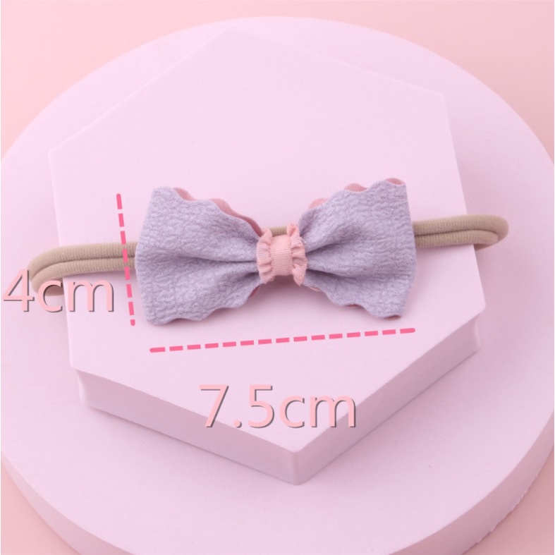 NEW (1 set 3 pcs) Satu set bandana nylon bayi / bando anak import pita