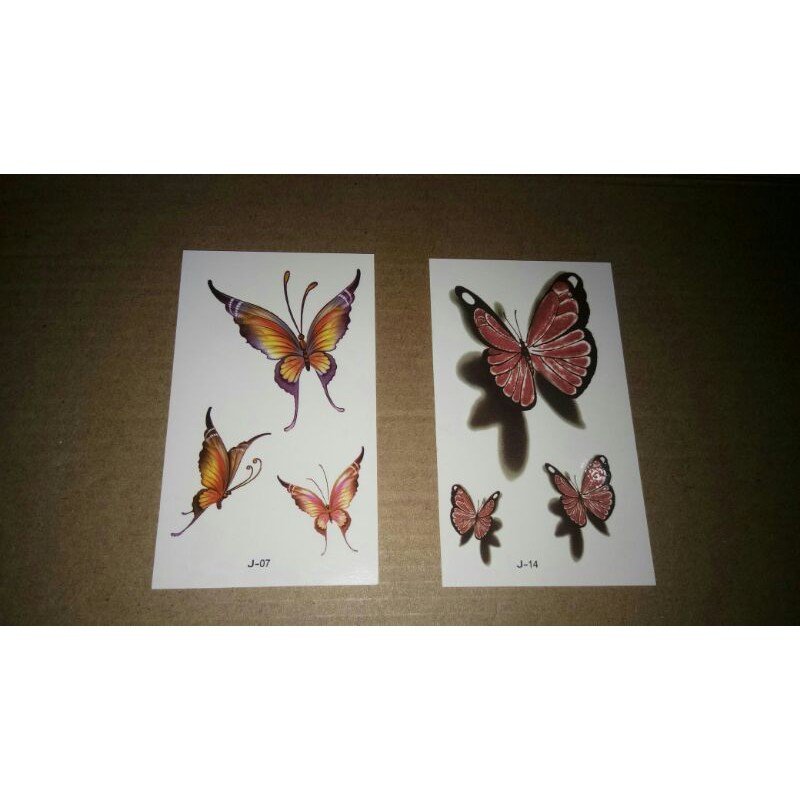 STICKER TATTO TEMPORER KUPU KUPU SMALL