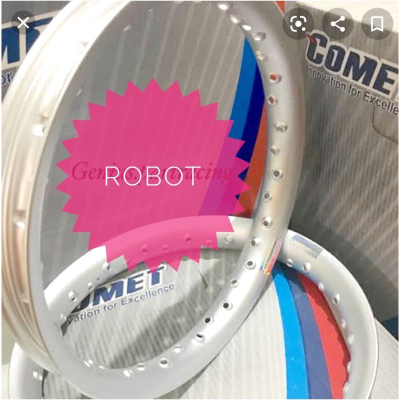 VELG COMET RING 17U-SHAPE UKURAN 140-17x2 1set depan belakang