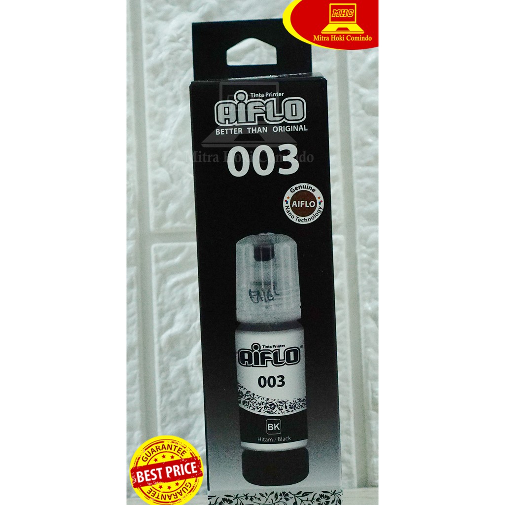 Tinta Aiflo EPSON 003 Black Cyan Magenta Yellow MURAH