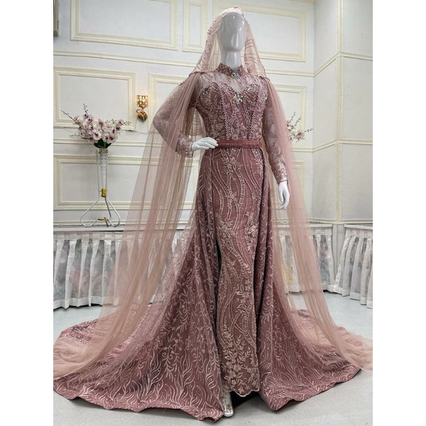 Gaun pengantin slim full payet/wedding dress