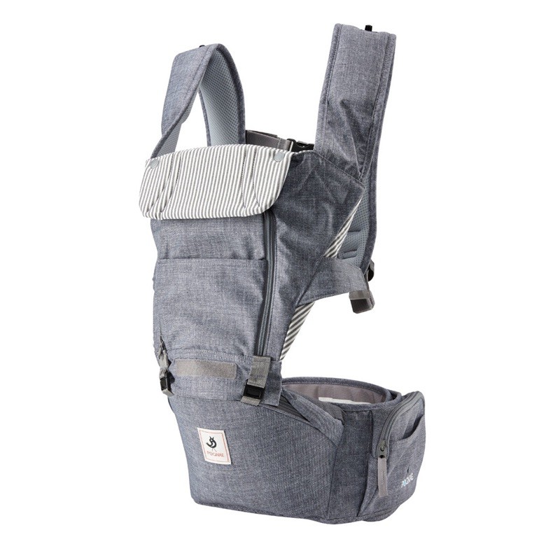 Second  Pognae All New No 5 Waterproof Outdoor Hipseat Carrier Denim Grey