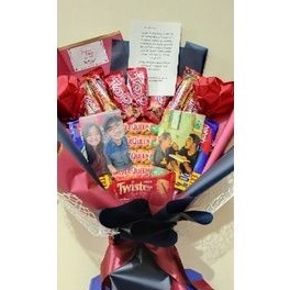 buket bouquet hadiah ultah wisuda snack