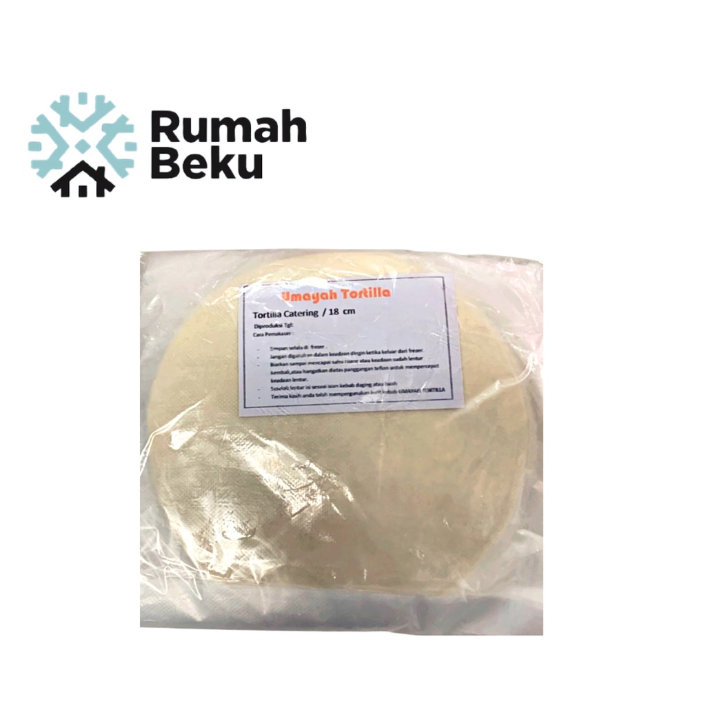 KULIT KEBAB ATAU KULIT TORTILA MEREK UMAYAH UK 18CM ISI 20 LEMBAR
