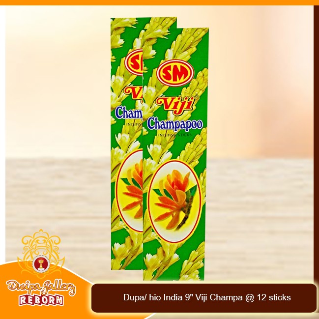 Dupa Hio Wangi Aromaterapi India Viji Champa Lusinan @12 stick/pack