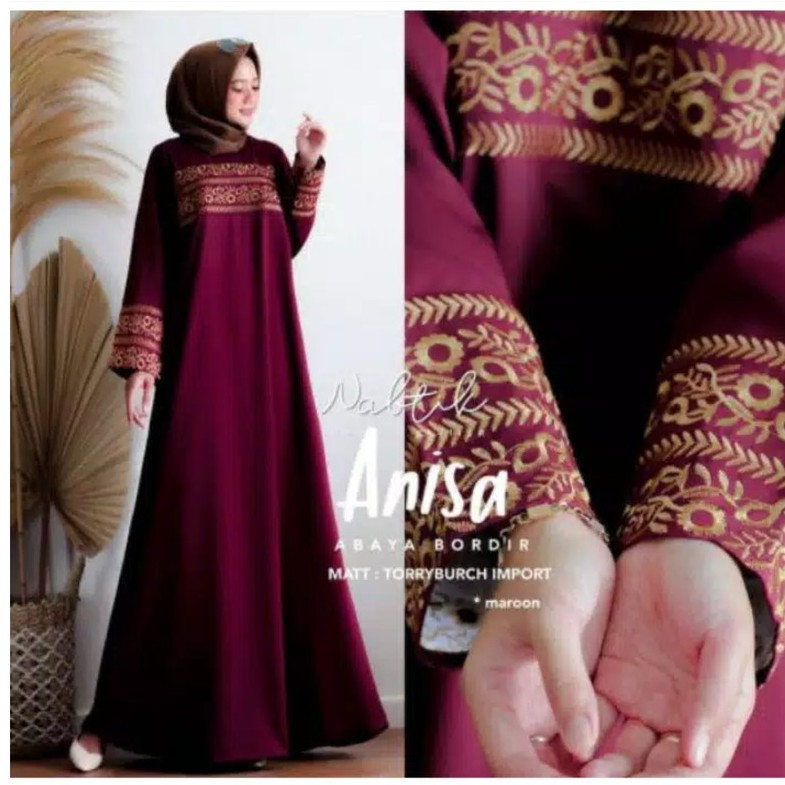 anisa abaya bordir#gamissyarilucu