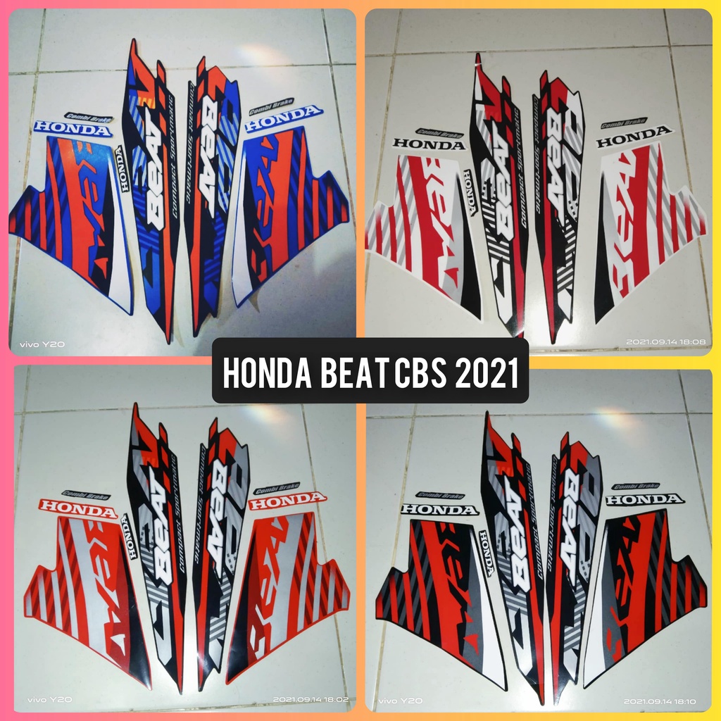 Stiker sticker striping Motor Honda Beat cbs 2021