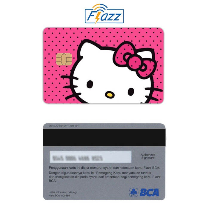 Hello Kitty Kartu E-Money Flazz BCA Gen 2 NFC Custom Card