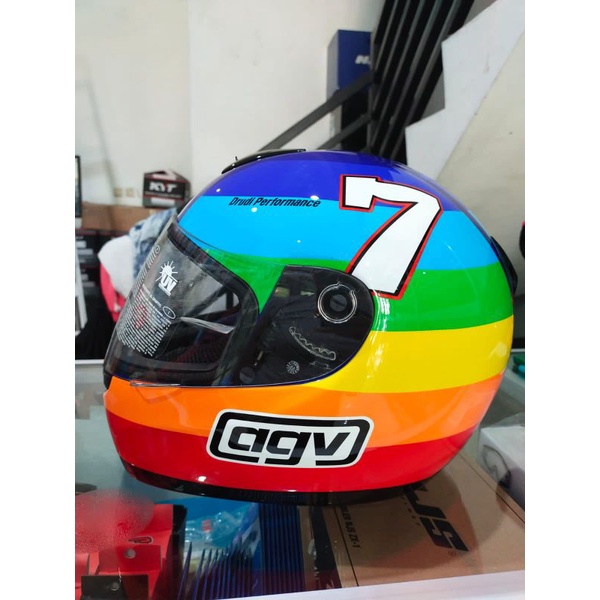 Helm Full Face AGV K Series E2205 Rainbow