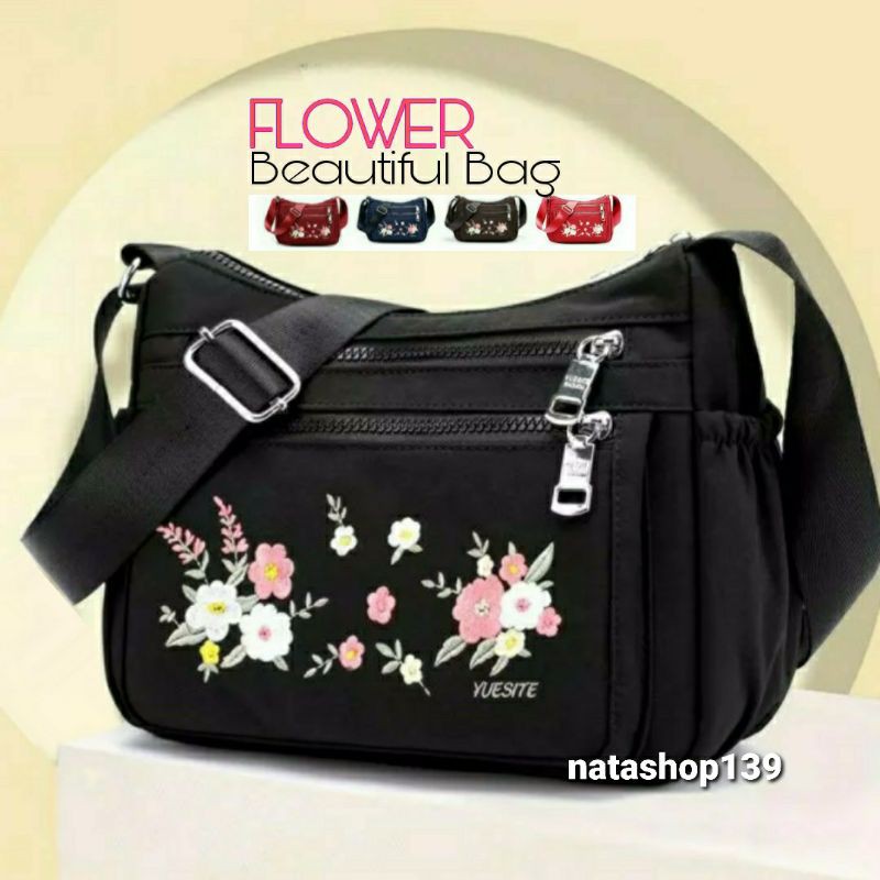 Sale Akbar 2020 Tas Selempang Bordir Flower Beautiful Bag Casual Small