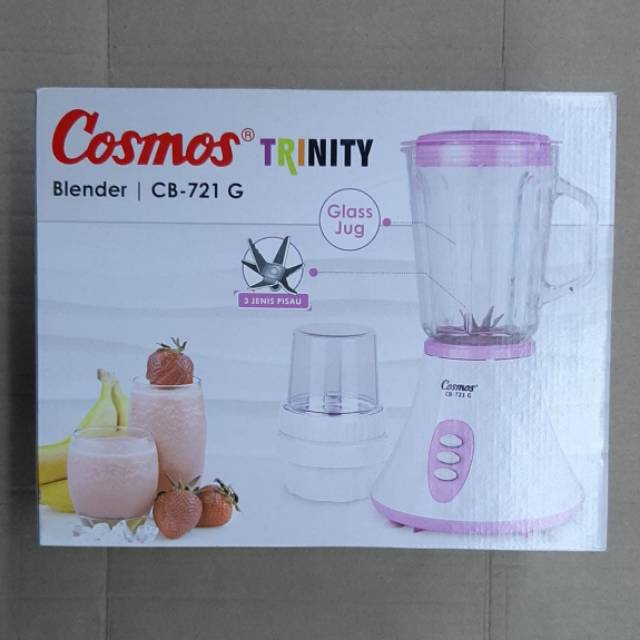 Blender cosmos cb 721 g / blender cosmos gelas kaca / blender kosmos murah / blender cosmos 2in1