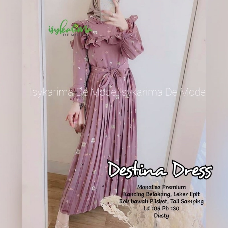 DRESS MUSLIM DESTINA DRESS BY ISYKARIMA DE MODE