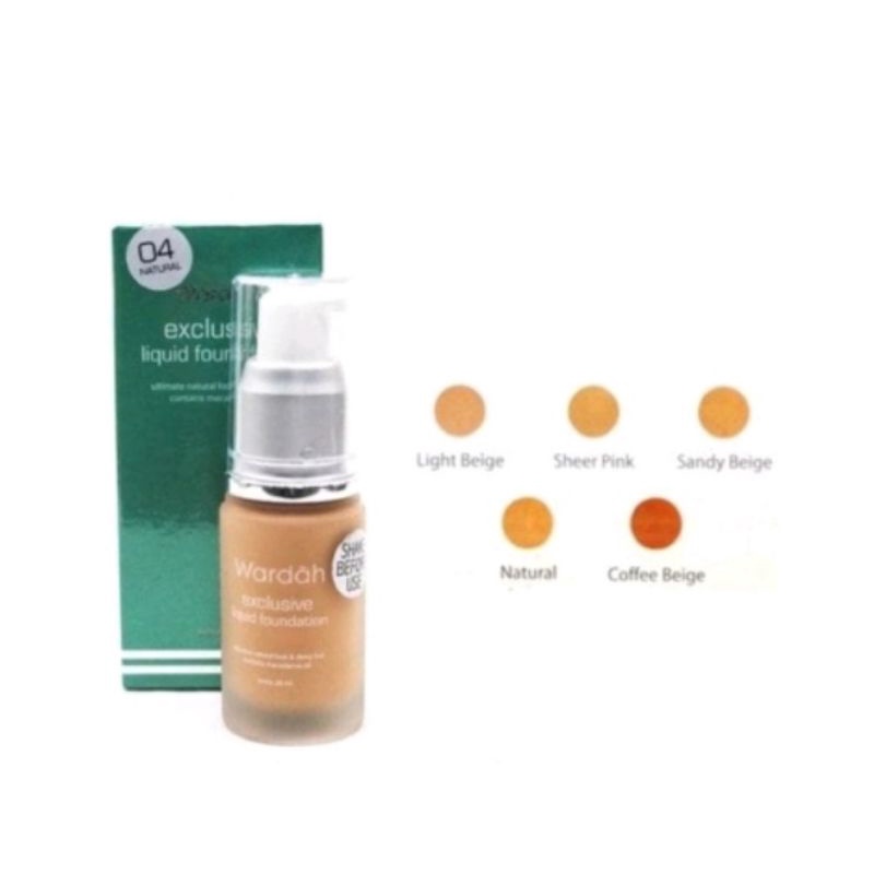 WARDAH Exclusive Liquid Foundation - Alas Bedak Cair