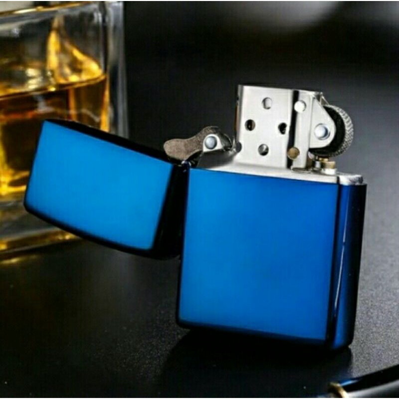 Cod Bayar ditmpat korek Api Zippo Blue ice Grade Ori