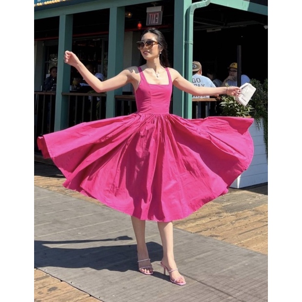 Withlovethebrand x Byeol Fuchsia Christy Dress